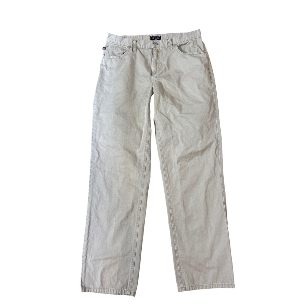 Polo Jeans Co Ralph Lauren Pants Women Khaki Tan Straight Leg Vintage SIZE 10